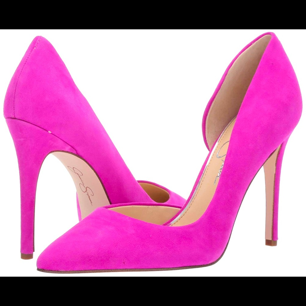 Fuchsia Suede Jessica Simpson Heels